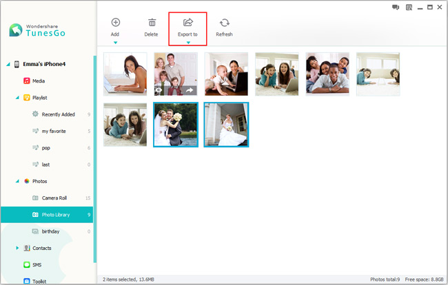 Select pictures